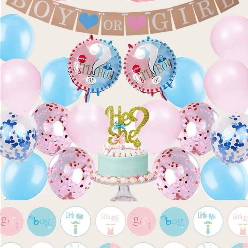 Gender reveal party supplies BRAND NEW